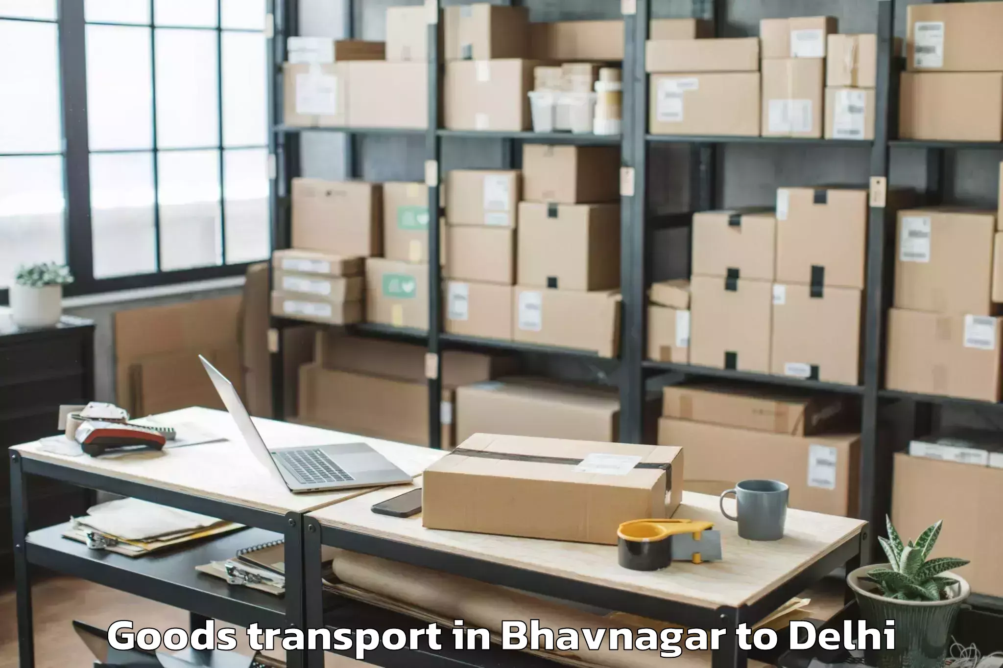 Easy Bhavnagar to Delhi Technological University Goods Transport Booking